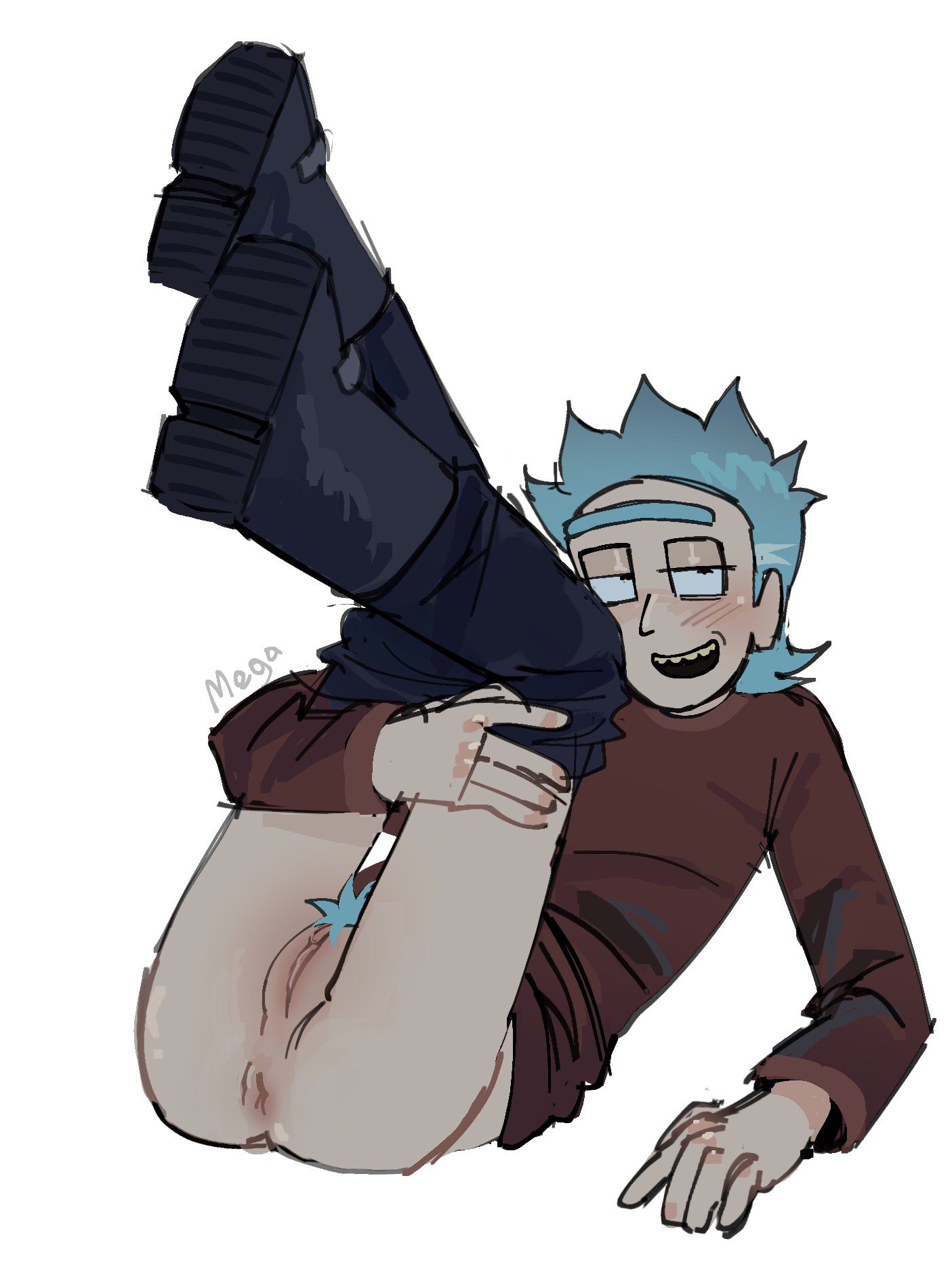 Blue Hair Rule 34 Image